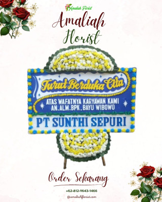 Papan Bunga Duka di Taban