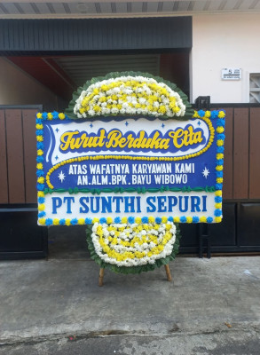 Papan Bunga Duka di Taban